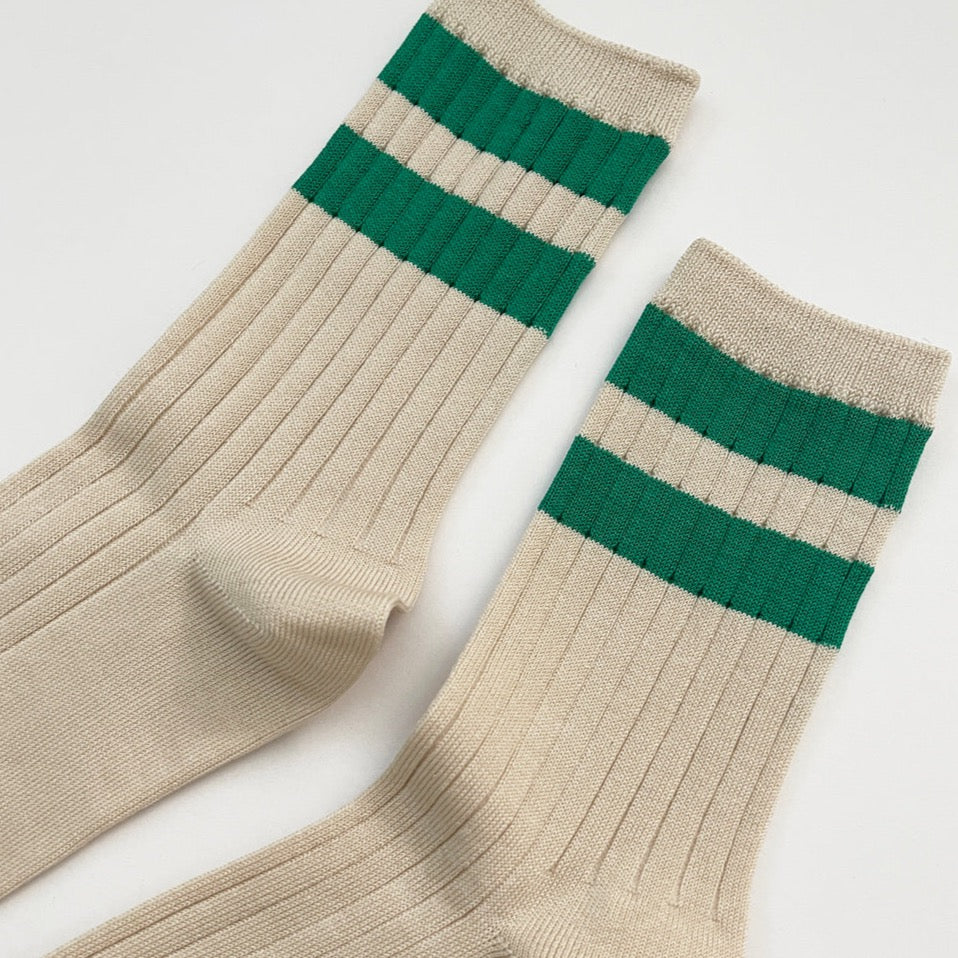Le Bon Shoppe Varsity Socks in Green
