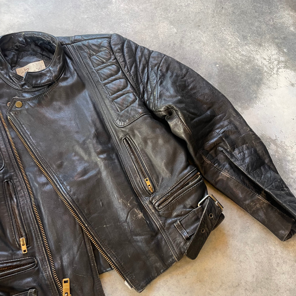 Vintage 90s Leather Biker Jacket