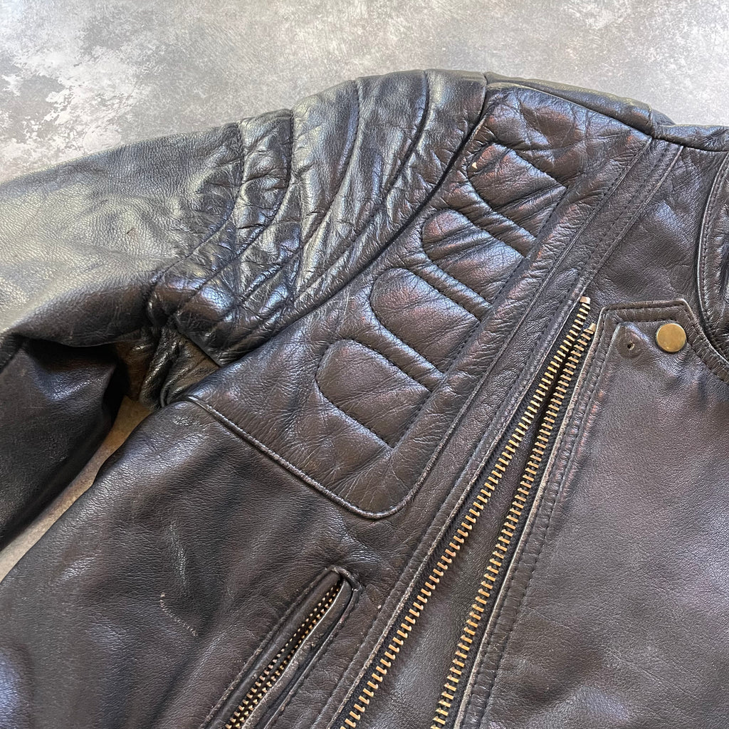 Vintage 90s Leather Biker Jacket