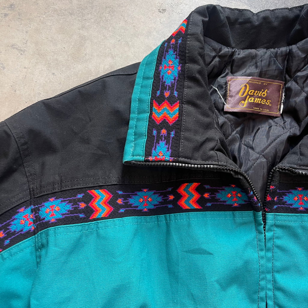 Vintage David James Aztec Southwestern Canvas Jacket | Love of Lemons