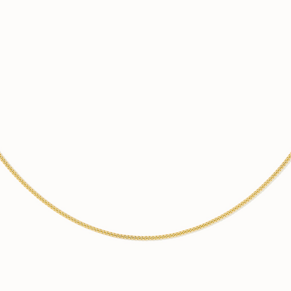 Flawed Curb Necklace In Gold