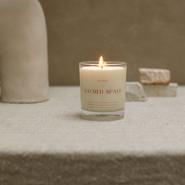 Monk & Anna Sacred Space Scented Candle in Oak Moss