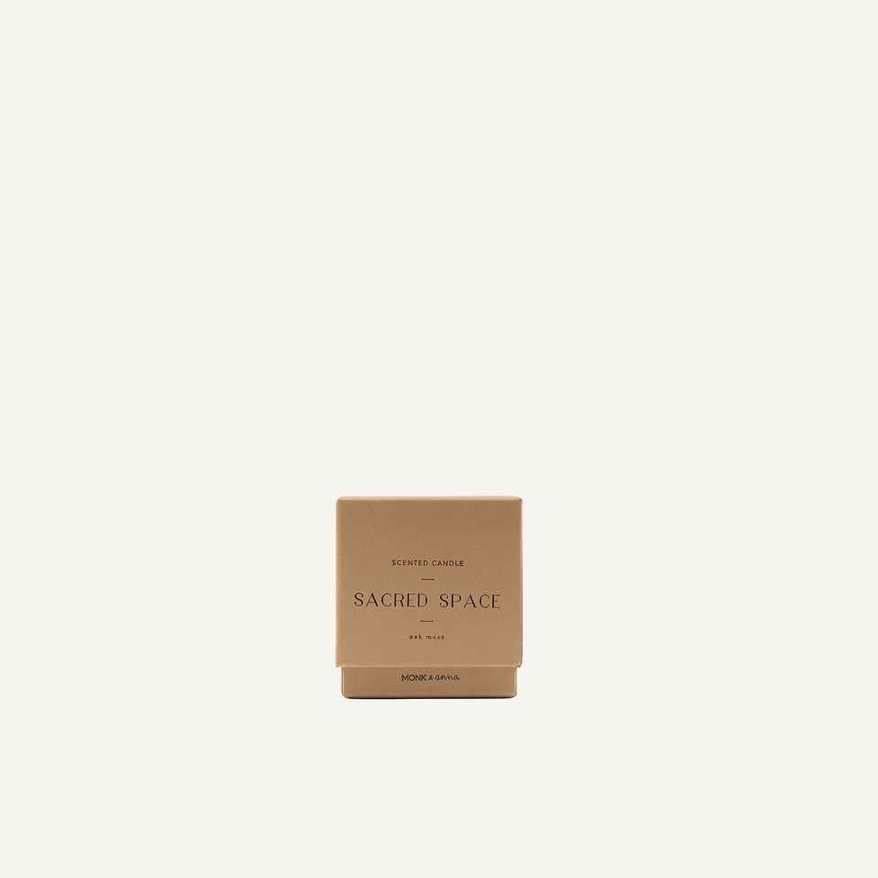 Monk & Anna Sacred Space Scented Candle in Oak Moss