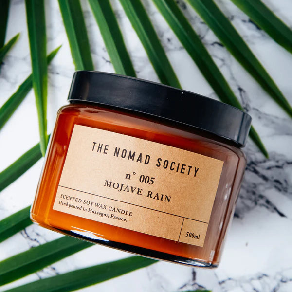 Nomad Society Mojave Rain Scented Soy Candle | 500ml