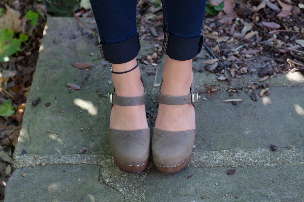 Lotta Highwood Clogs in Taupe Oiled Nubuck Leather on Brown Base