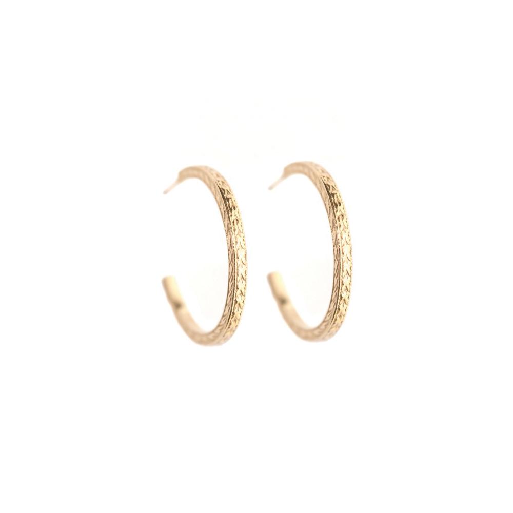 Plantation Hoop Earrings by Cabinet