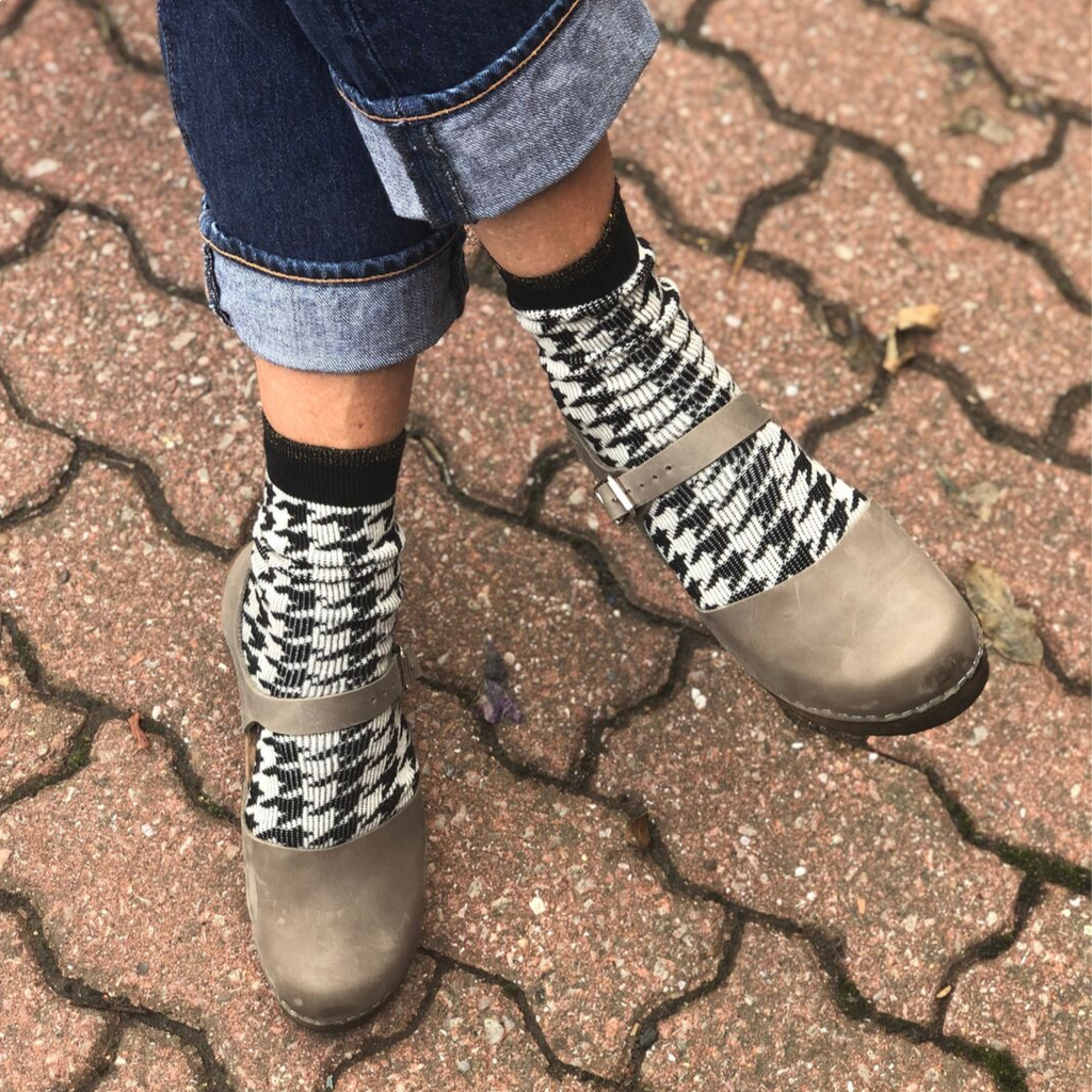 Lotta Highwood Clogs in Taupe Oiled Nubuck Leather on Brown Base